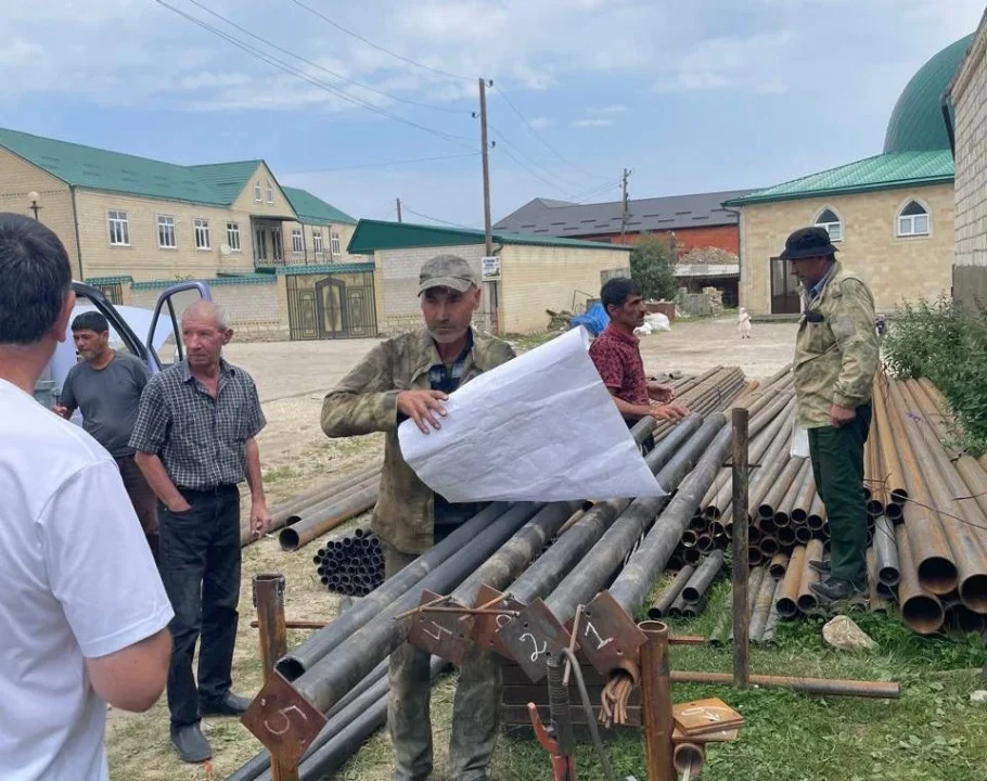 В Акушинском районе ведется строительство сетей газоснабжения